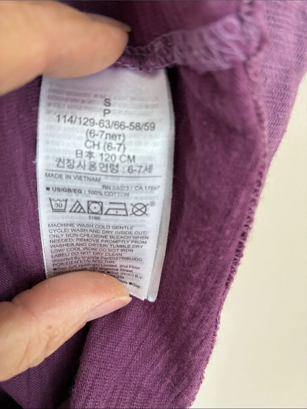 GAP Kids Purple Ombre Pocket Tee